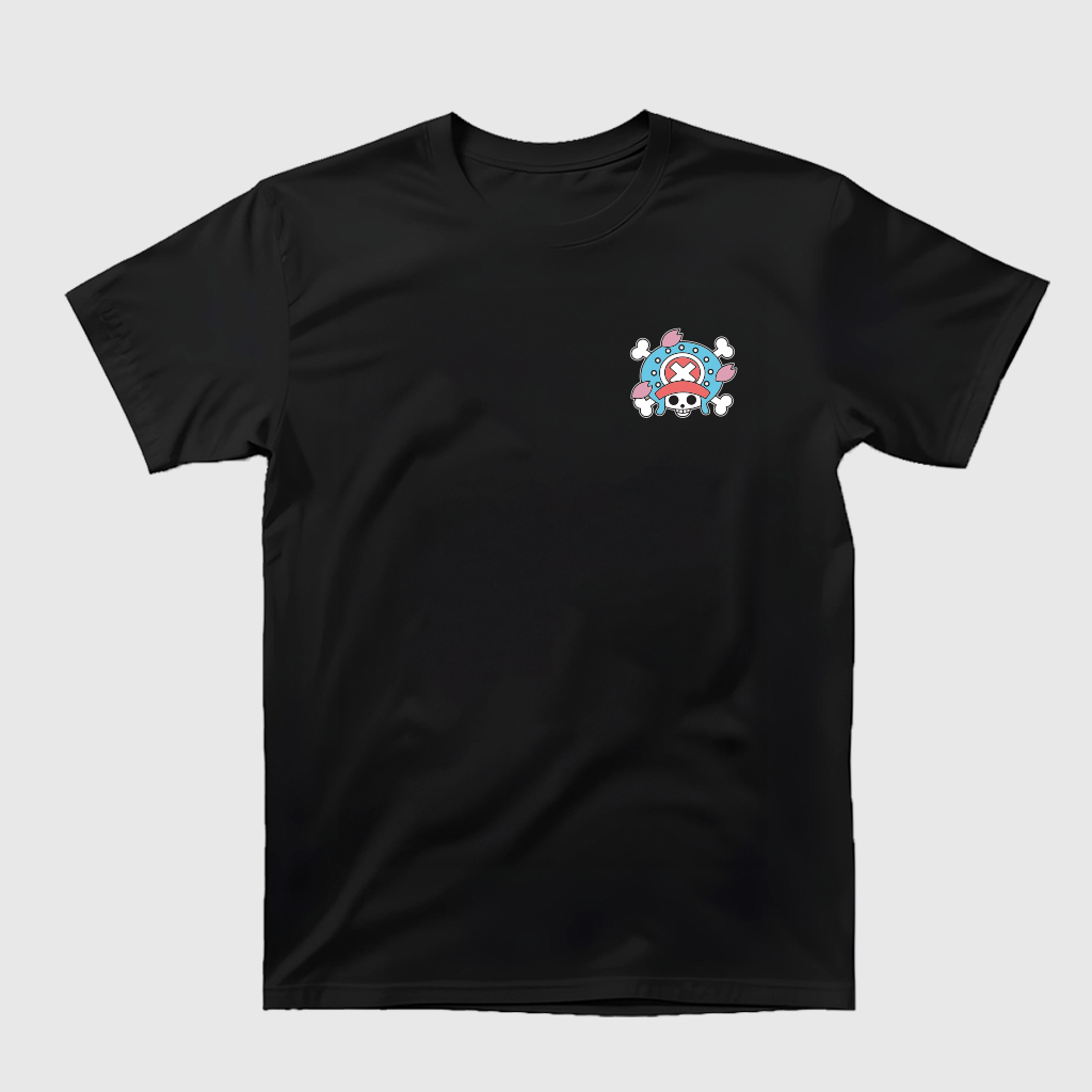 Polera calavera chopper